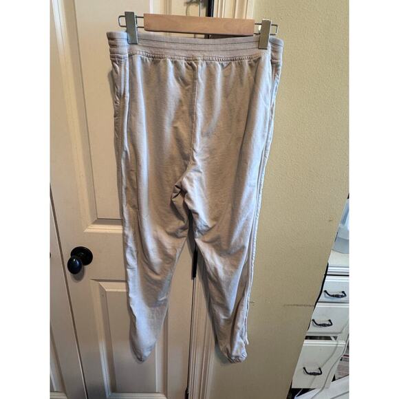 Aerie Women's Sweatpants Pull On Elastic Waist Pockets Cream Color Sz M - Picture 6 of 10